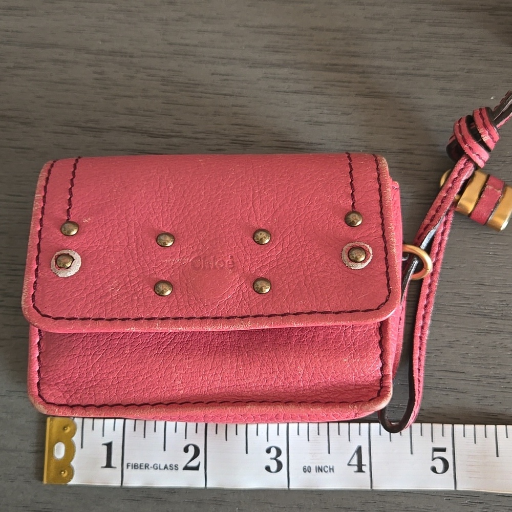 Chloe' Coin Pouch With Brass Charm - Picture 7 of 10